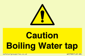 Caution Boiling Water Tap